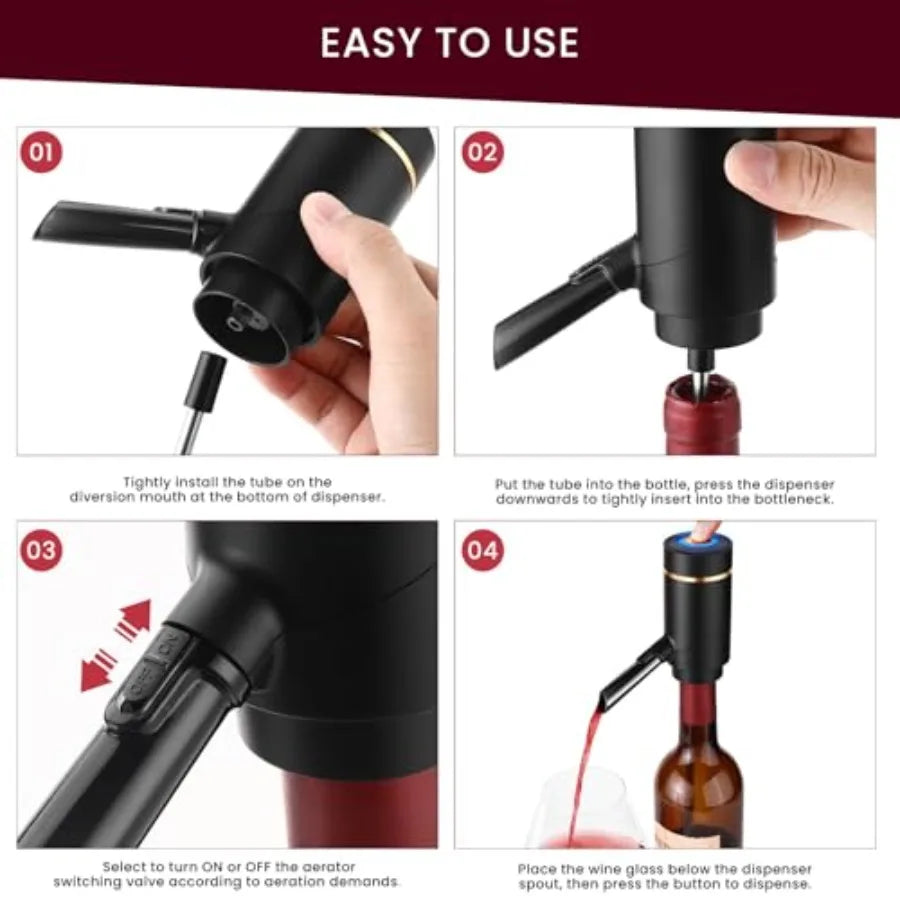 Electric Wine Pourer - Automatic Wine Dispenser for Effortless Pouring