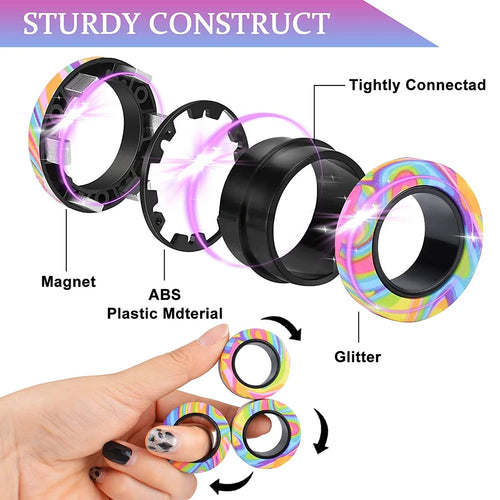 Magnetic Fidget Ring Spinner